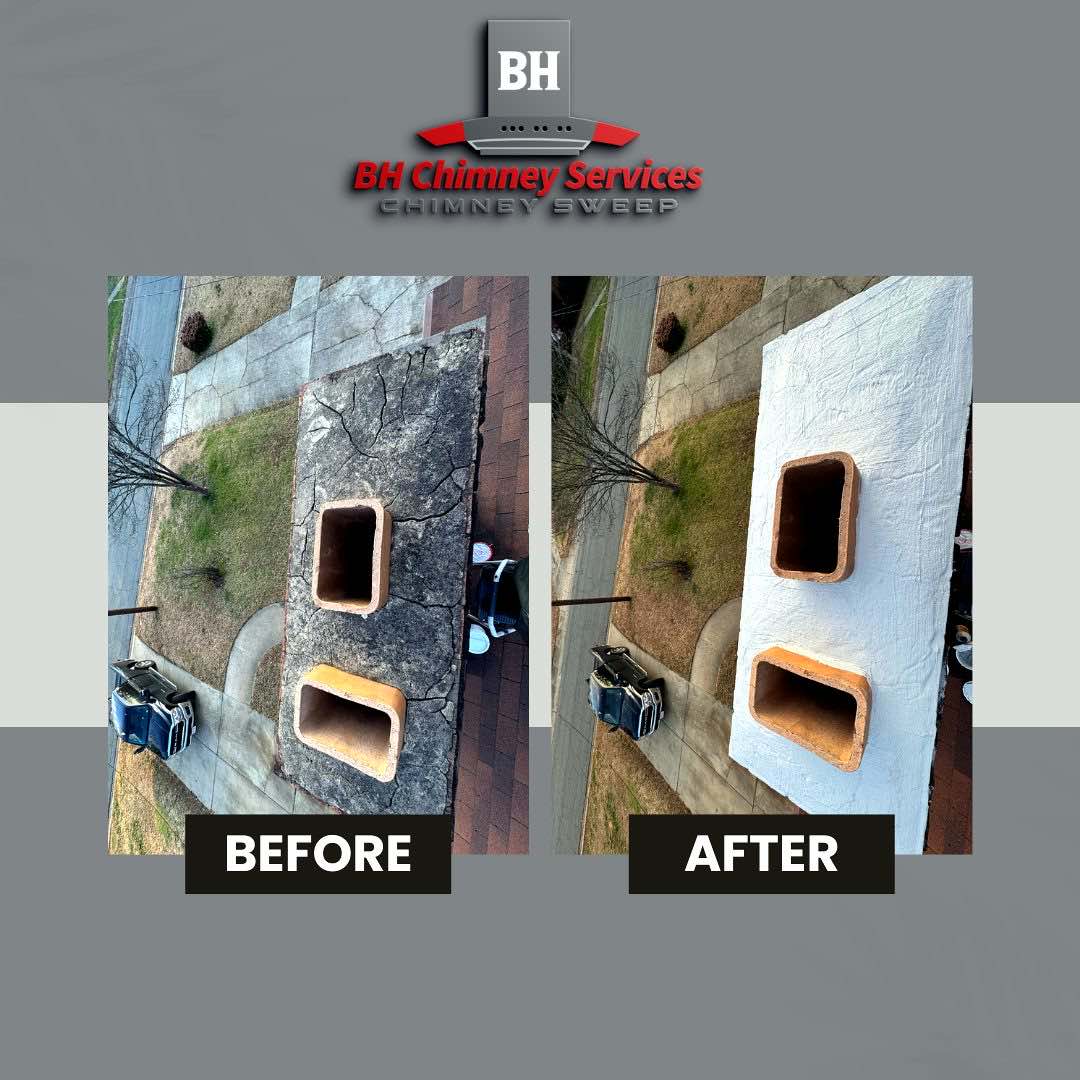 chimney work by BH Chimney Services in Charleston
