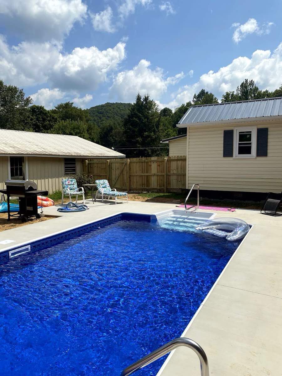 pool service work by Foxx Pools in Johnson City