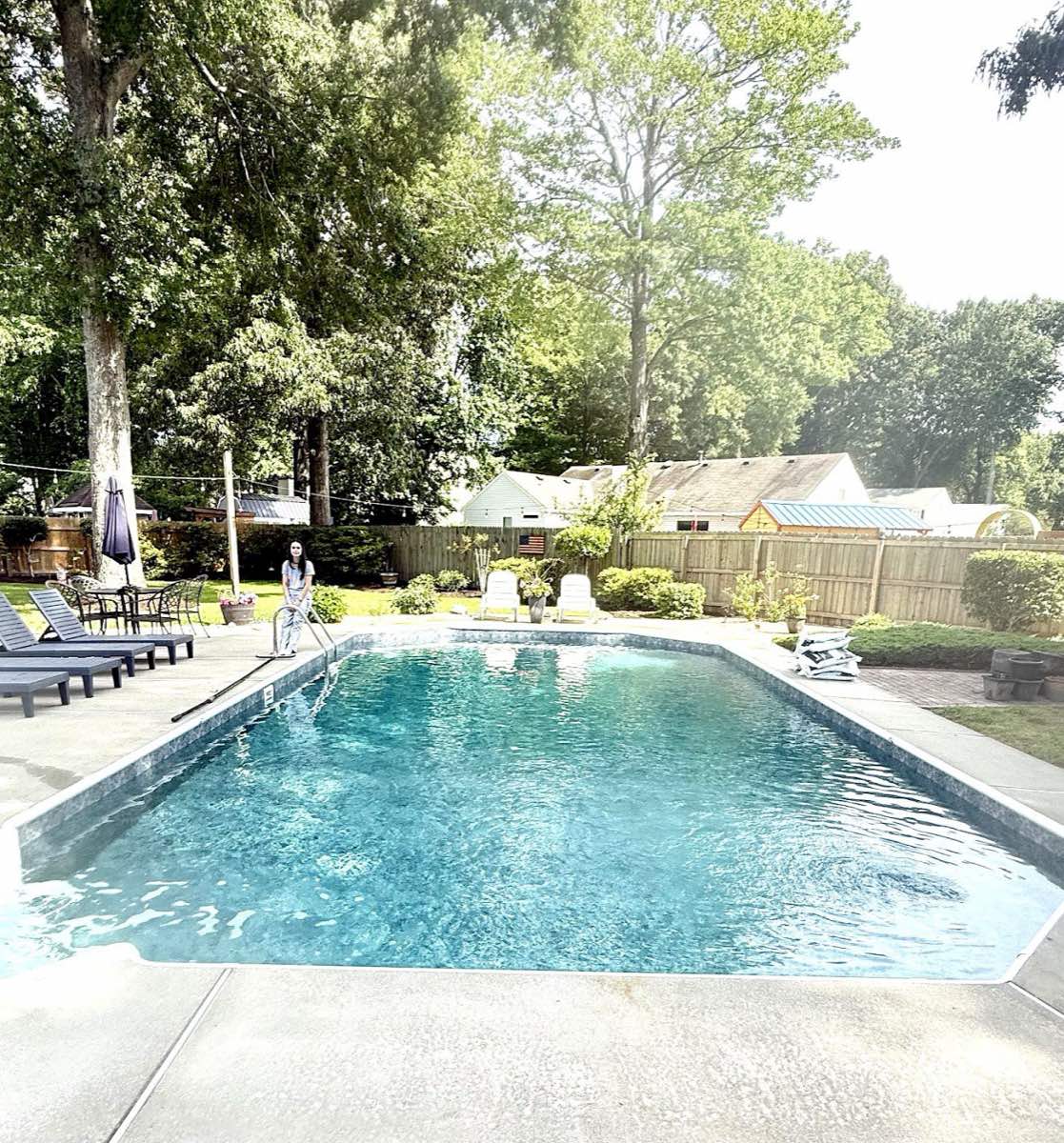 pool service work by Intracoastal Pool Liners LLC in South Mills