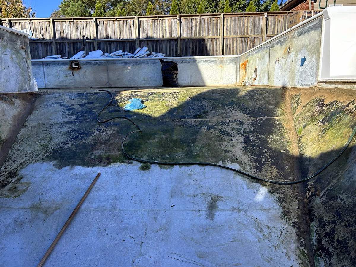 pool service work by Intracoastal Pool Liners LLC in South Mills